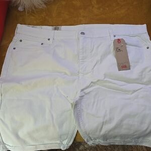 White Denim Shorts